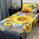 Luxurious Bedding Collection Vol 24 | Pure Soft 3D Crystal Cotton | 2 Single Size Bedsheets (90x60 Inches)